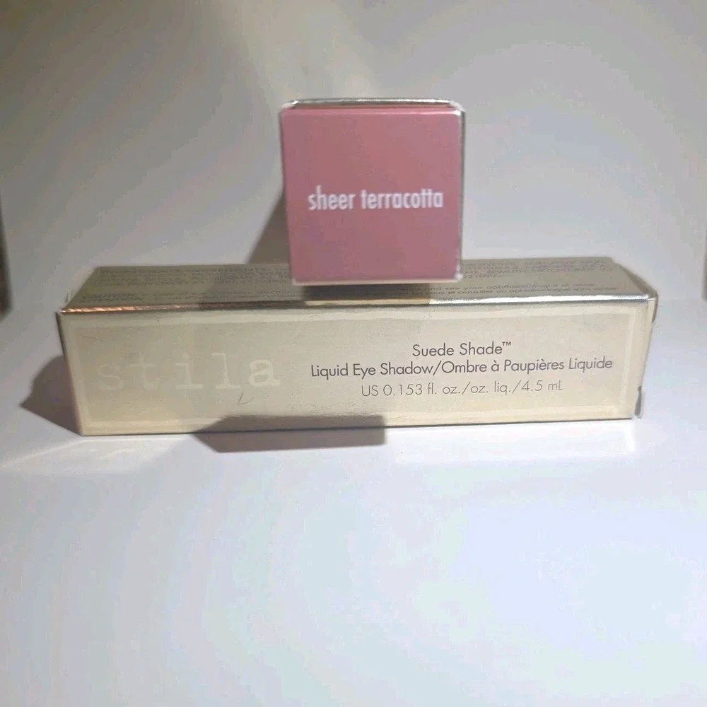 STILA Suede Shade Liquid Eye Shadow Sheer Terracotta Full Size NIB Set Of 2